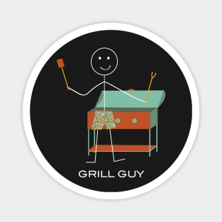 Funny Mens Grill BBQ Design Magnet